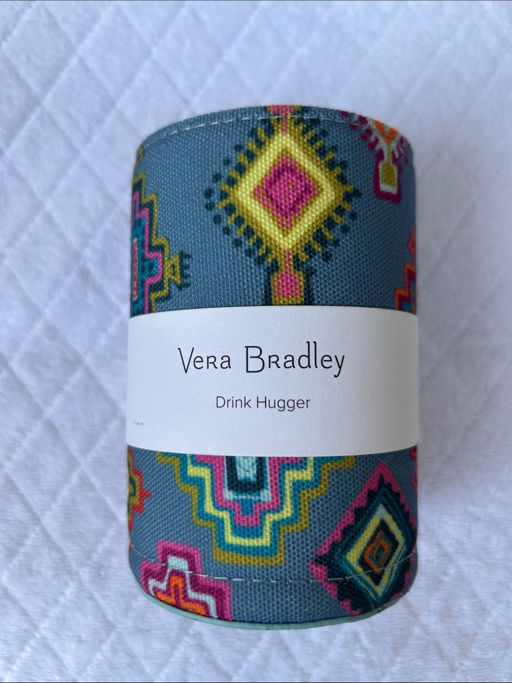 Vera Bradley Blue Multicolor Patterned Drink Hugger